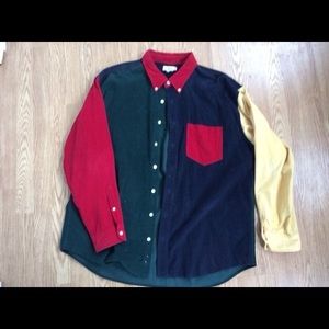 Vintage J. crew button up color block